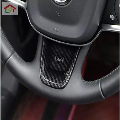 For Volvo XC40 XC 40 2019 2020 Interior Accessories Auto Steering- Wheel Cover Trim Steering Wheel Sticker Frames Parts Styling
