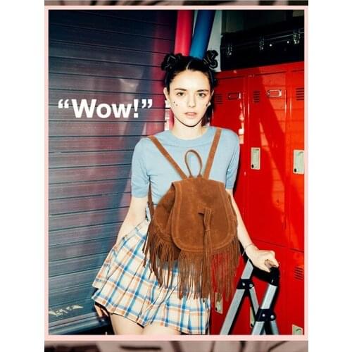 PU Leather Crossbody Bags Women Shoulder Handbag Rivet Tassel Tote Bag