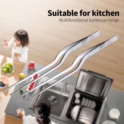 Kitchen tongs kitchen utensils BBQ Tweezer Food Clip kitchen Chief Tongs Stainless Steel Portable for Picnic Barbecue Cooking