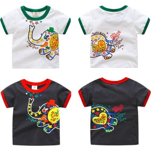 2021 Summer Fashion New Design 2 3 4 5 6 7 8 9 10 Years ChildrenS Clothing Cartoon Cotton Little Kids Boys Short Sleeve T Shirt