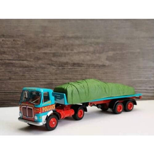 Diecast 1:76 British Classic Vintage Retro Pallet Alloy Truck Model Collection Ornaments Display Vehicle Toy Gift Decoration