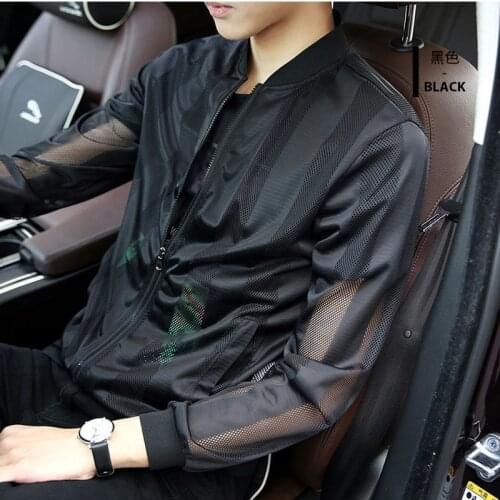 Sun clothes mens handsome sports casual breathable shirt summer jacket trend thin section summer slim jacket