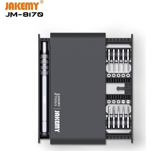 21 in 1 JAKEMY Screwdriver Set Precision Magnetic Screwdriver Bits Kit for iPhone iPad Mobile Phone Repair Tools With Handle