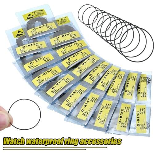 0.5 0.6 0.7 mm Watch Waterproof O Ring Watch Gaskets Replacement Kits Wristwatch Backs O-rings Repair Making Accessories