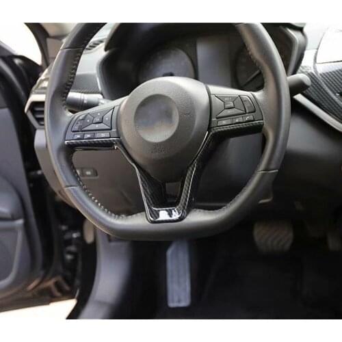 For Nissan Altima 2019 Car Steering Wheel Decoration Trim Sticker Interior Auto Accessory Parts
