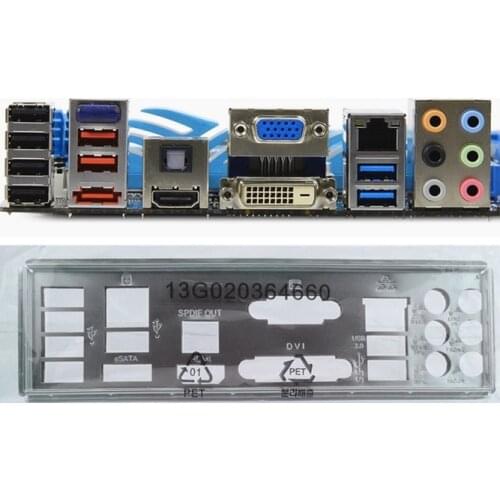 New I/O shield back plate of motherboard for P8Z68-V PRO/GEN3 P8Z68-V/GEN3 just shield backplate Free shipping