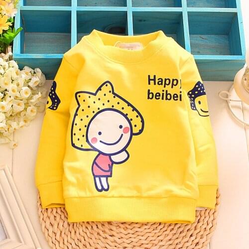 2015 new spring&autumn brand baby t shirt cotton long sleeve t shirt cartoon t shirt kids t-shirt 0-2 year