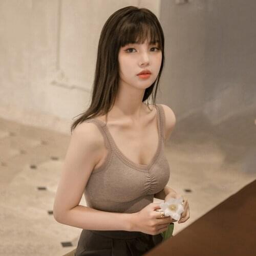 New Women Lace Bras Top Comfortable Bralette Solid Color Beauty Back Underwear Sexy Vest Female Add pad Wireless Bra Lingerie