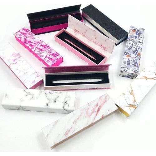 Wholesale rectangle magnetic Empty Paper Packing Box for eyelash Eyeliner pen Eyebrow Pencil Packing Box Packing Boxes makeup
