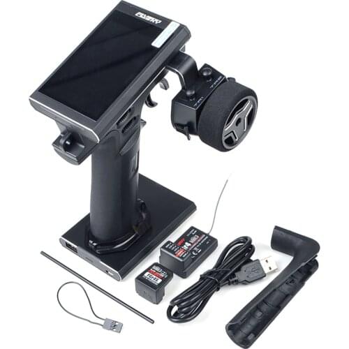 FS-NB4 4CH 2.4G Remote Control FGR4 Receiver 8CH Expander Battery Base Protective Film Sticker Bracket for RC Car/Boats