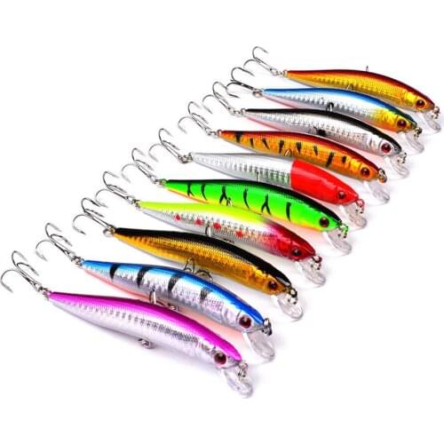 Fishing Lures 11cm 13g 3D Eyes Plastic Hard Bait Crankbait Wobblers With Hooks Artificial LEDAOFISH Tackle