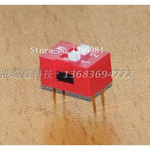 [SA]Taiwan Huanda DIP switch 2 DIP DIP switch DIP switch DS-02 more than the original authentic--100PCS/LOT