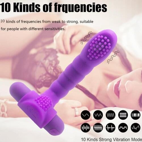 G Spot Clitoral Stimulator Finger Sleeves Vibrator Female Vibrating Massage Masturbator Adult Sex Toys
