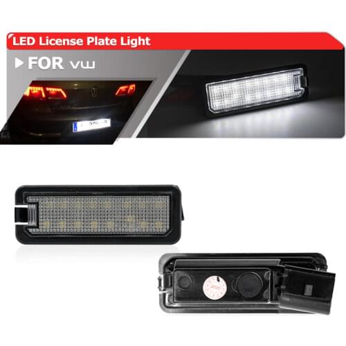 CAN-bus No Error Led License Plate Light For Volkswagen VW Golf GTi MK5 MK6 R32 Rabbit CC EOS Polo Scirocco Car-Styling