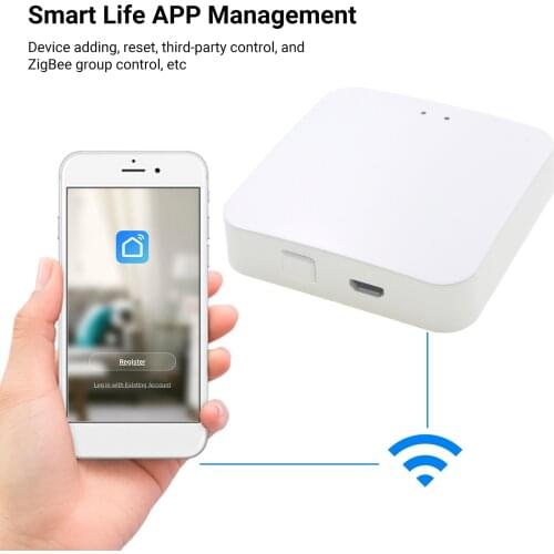 ZigBee Gateway Intelligent Gateway Hub 3.0 Wireless Smart Home Gateway Remote Control Voice Control Compatible with Alexa Home