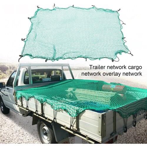 Universal Polyethylene Trailer Net Luggage Mesh Cover Car Truck Cargo Professional Extend Green Roof Durable Car Accessories