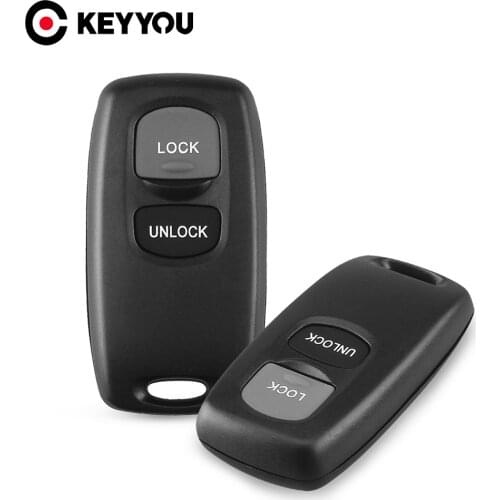 KEYYOU New Replacement 2 Buttons Car Remote Key Shell Keyless Entry For Mazda 2 3 6 323 626 Fob Control Key Case Cover