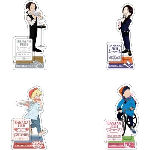 1 Pcs New Anime BANANA FISH Model Working Ash Okumura Eiji Acrylic Stand Figure Desktop Plate Holder Fans Collection Gifts Toys