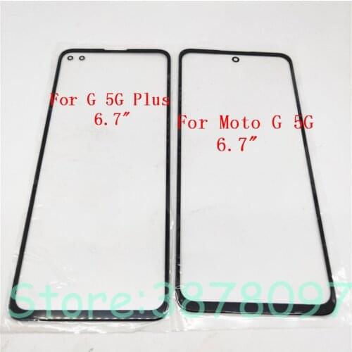 10Pcs/Lot New Touch Screen Panel Replacement For Motorola MOTO G 5G Plus G5G XT2075 Front Outer Glass Lens Cover