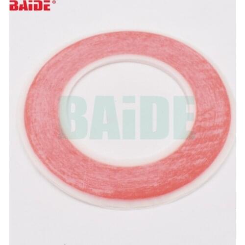 6mm-12mm * 25m Rojo Acrilico Gel de Alta Resistencia Cinta Adhesiva de Doble Cara/Etiqueta Adhesiva 300pcs/lot
