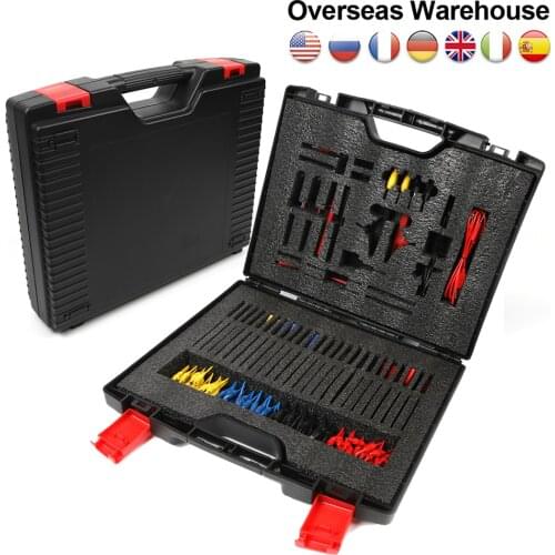 92pcs Insulated Terminal Kit Terminals Crimp Wire Cable for Car Electronic Control System Diagnostic Test Connection Sensor ECU