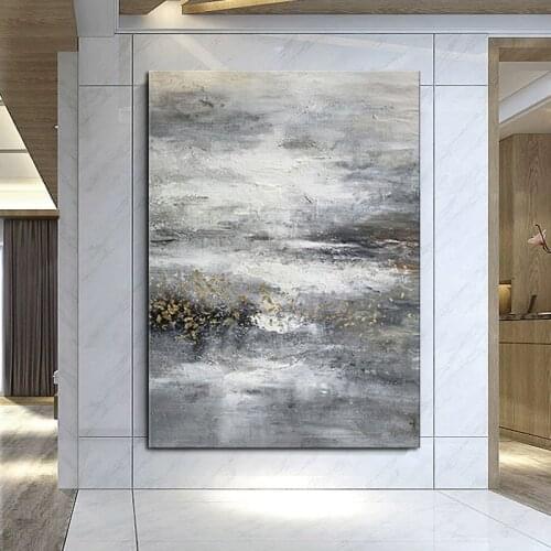 Handmade Abstract gold Oil Paintings Large Salon Wall Decoration Modern Paintings On Canvas Hand Painted Artwork painting gift