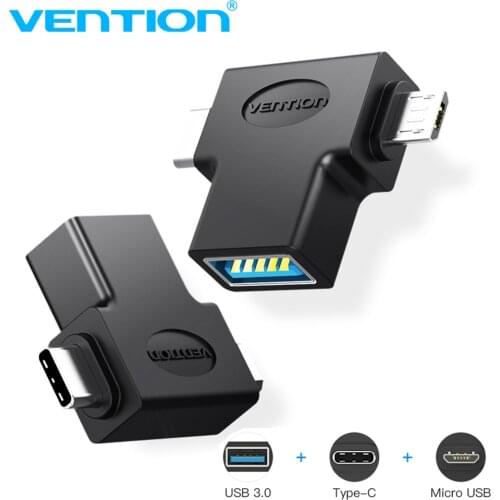 Vention OTG USB 3.0 Type-C Mirco usb Converter USB C Mrico usb Male to Female USB3.0 for Samsung Huawei Letv Macbook Matebook