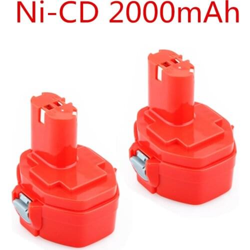 14.4V 2000mAh Ni-CD Rechargeable Battery Packs Power Tool Replacement Battery Cordless Drill for Makita PA14 1422 1433