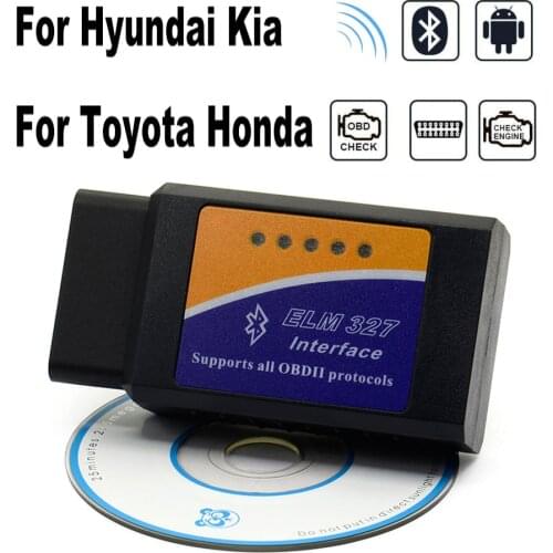 ELM327 V2.1 Bluetooth OBD2 Android Car Diagnostic Tools For Toyota Honda Hyundai Kia Fit Accord HRV i30 i20 Ceed RIO 500 Scanner