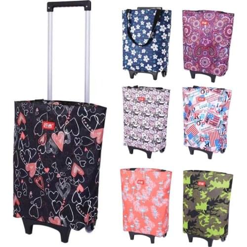 Large Folding Shopping Bag On Wheels Bag Buy Fruit Vegetables Bag Shopping Cart Organizer Food Shopping Organizer Trolley Bag