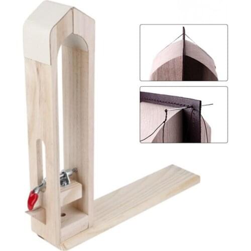 Beech Leather Retaining Clip Wood Tools for DIY Sewing Stitching Lacing Treatments Crafts With the design of hook loop