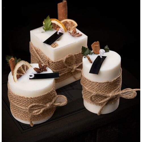 Classic Handmade Scented Candle Soy Wax Lemon Verbena Aromatherapy Candle Romantic Wedding Party Travel Home Decor