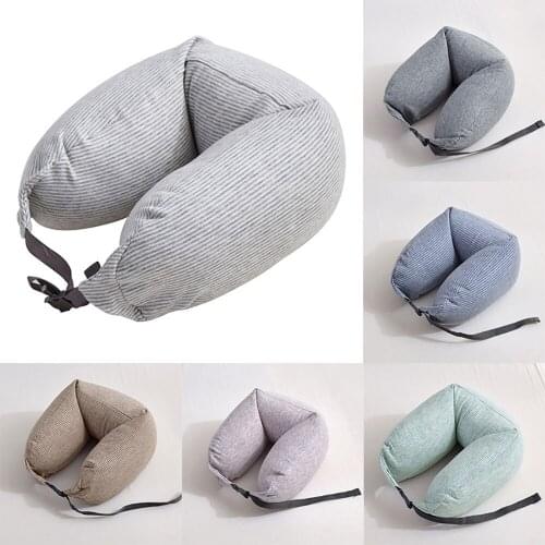 Multifunctional Neck Pillow Soft U-Shaped Cotton Pillow Waist Pillow for Pregnant Gift Travel Train Airplane Car Sleeping Pillow