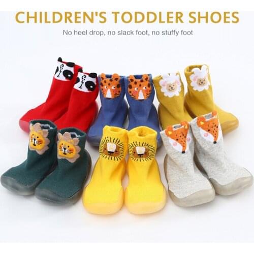 Baby Boy Girl Shoes Soft Rubber Sole Anti-slip Indoor Slippers Casual Toddler First Walker Breathable Children Socks Sneakers