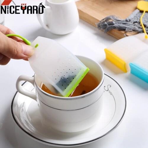NICEYARD Tea Strainers Tea Infuser Herbal Tea Infusers Food-grade Silicone Tea Bag High Temperature Resistance Random Color