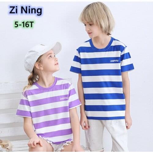 Zi Ning 2021 Casual New Childrens Girl T-shirt Summer Soft Modal fabric Boys Tshirt Fashion Childrens Clothing Kid Boy T-shirt
