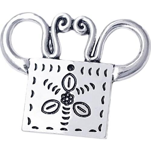 New design religious witchcraft Wicca pattern metal soul lock charm pendant FIT DIY lucky amulet jewelry for men and women