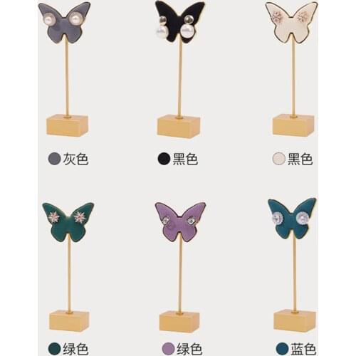 Women Earring Organizer Jewelry Display Rack Stand Nail Tips Display Stand Highly Velvet Small Gift Jewelry Holder