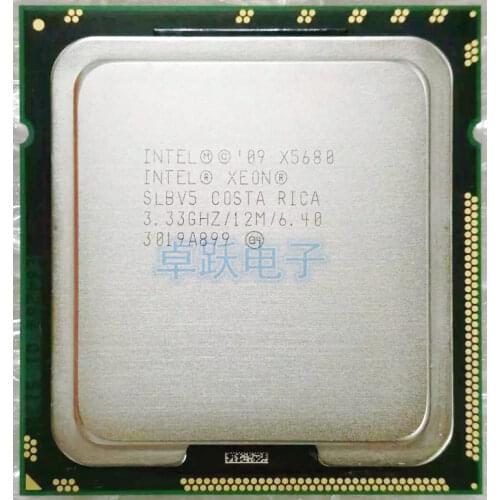 Original Intel Xeon X5680 3.33GHz LGA1366 12MB L3 Cache Six Core server CPU processor desktop