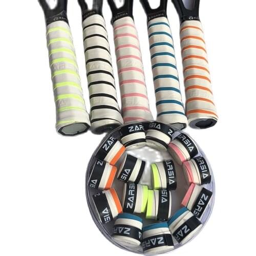 60pcs ZARSIA NEW 2020 White color Tennis Racket Overgrip Anti-skid Sweat Absorbed Wrap Taps Tenis Racquet Damper Dry overgrips