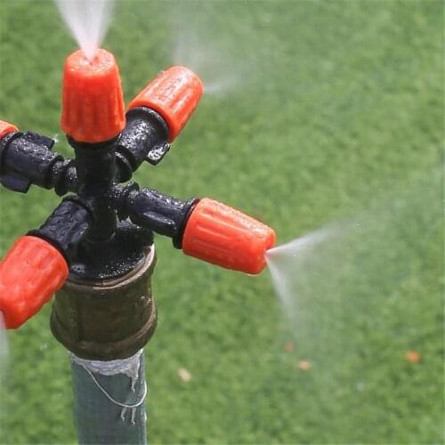 Garden Sprinklers Automatic Watering Grass Lawn 360 Degree Circle Rotating Water Sprinkler 5 Nozzles Garden Pipe Hose