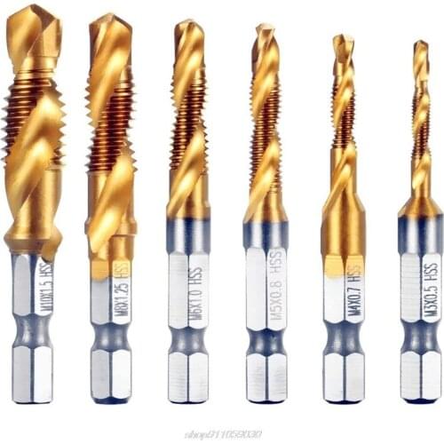 Hexagonal Shank Drilling Tapping Compound Tap Drill Screw Machine Taps Metric Steel Hex Shank Drill Jy9 21 Dropship