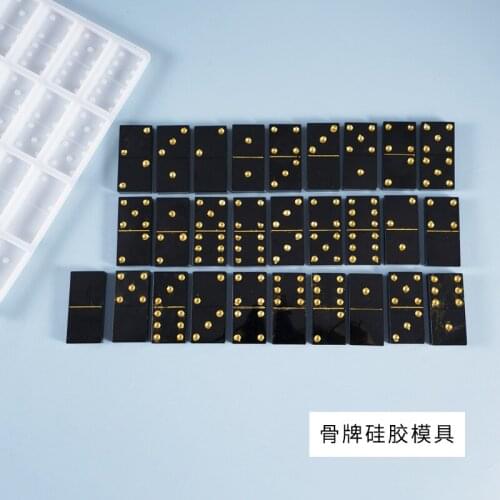 Domino Silicone Molds Jewelry Accessories DIY crystal glue mold dominoes household creative personality Epoxy Resin Craft Making