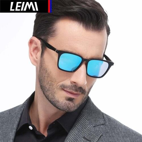 LEIMI DESIGN Men Women Classic Retro Rivet Polarized Sunglasses TR90 Legs Lighter Design Oval Frame UV400 Protection 1719