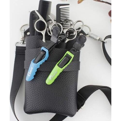 Fashion PU Professional Barber Hair Scissor Bag Clipper Comb Bag Hairdressing Holster Pouch Holder Case