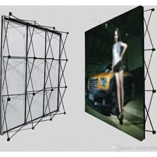 Wedding Stand for Flower Wall Trade Show Straight Tension Banner Exhibition Display Stand Trade Show Wall Backdrop Poster Board