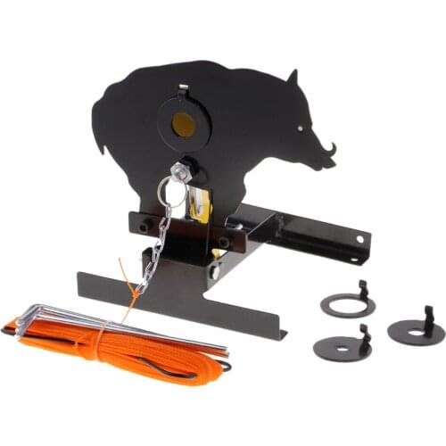 Heavy Duty Steel Resetting Field Target Shooting Paintball Accessories with 4 Size Kill Zone Inserts Ring