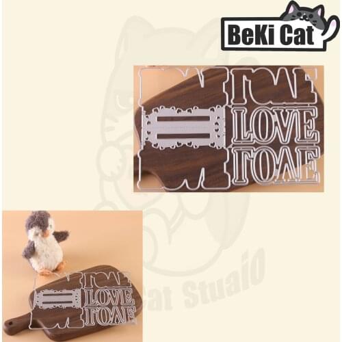 Valentine Bag Topper Metal Cutting Dies Stencils for DIY Scrapbooking photo album Decorative DIY Paper Cards