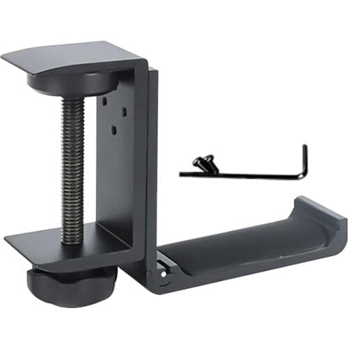 Universal Aluminum Alloy Headset Holder Adjustable Foldable Headphone Hanger White Black PC Gaming Headphone Holder