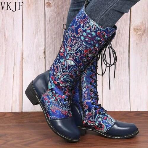 Женские высокие ботинки VKJF China At AliExpress